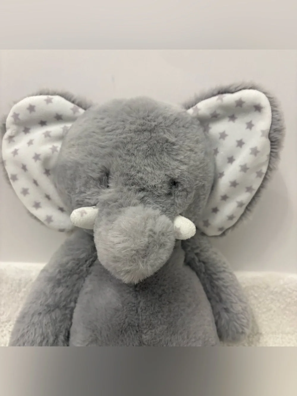 World’s Softest Plush Elephant 15” Stuffed Animal Plushie Star dotted ears Baby